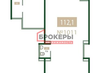 Помещение своб.назн., 112,1 м², 1/12 эт.
